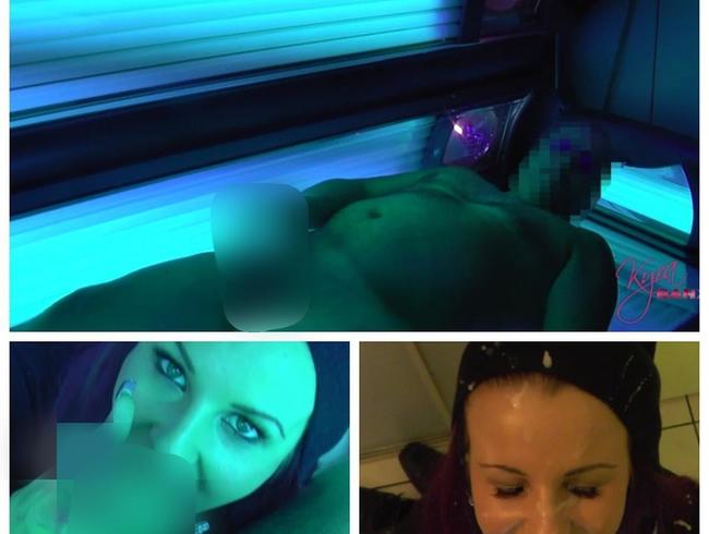 KYRA BANX Porno Video: MEGA CUMSHOT IM SCHWEIZER SOLARIUM!!